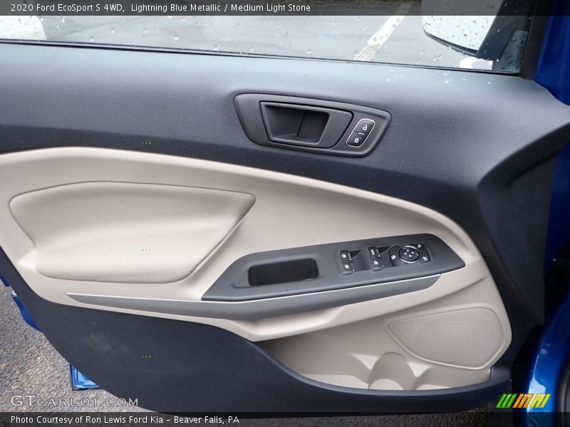 Lightning Blue Metallic / Medium Light Stone 2020 Ford EcoSport S 4WD