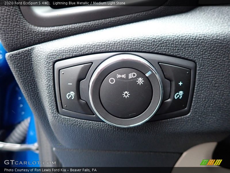 Lightning Blue Metallic / Medium Light Stone 2020 Ford EcoSport S 4WD