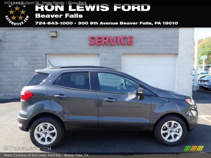 Smoke Metallic / Ebony Black 2020 Ford EcoSport SE