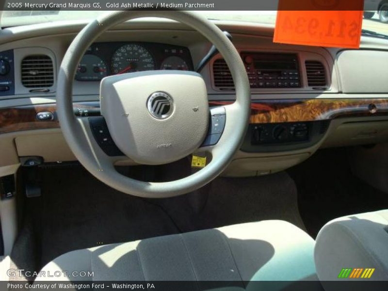 Gold Ash Metallic / Medium Parchment 2005 Mercury Grand Marquis GS