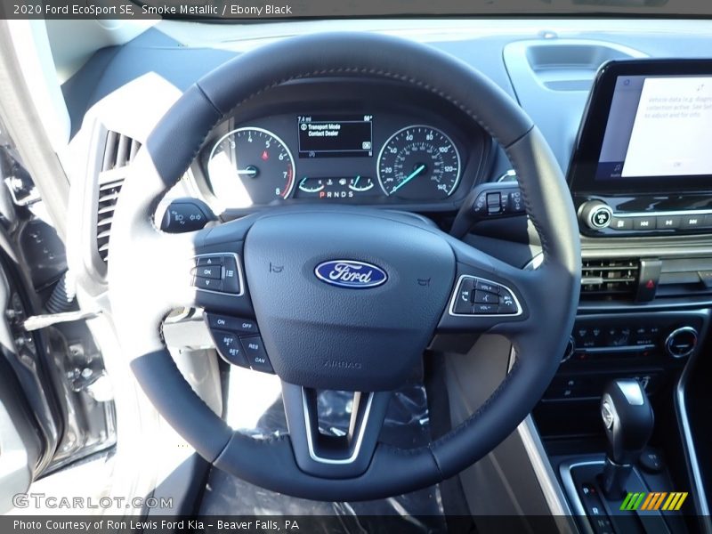Smoke Metallic / Ebony Black 2020 Ford EcoSport SE