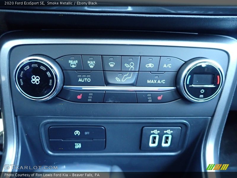 Smoke Metallic / Ebony Black 2020 Ford EcoSport SE