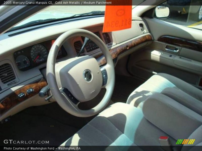 Gold Ash Metallic / Medium Parchment 2005 Mercury Grand Marquis GS