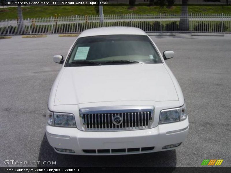 Vibrant White / Light Camel 2007 Mercury Grand Marquis LS