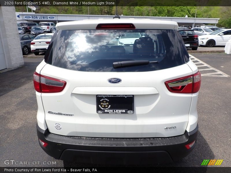 Diamond White / Medium Light Stone 2020 Ford EcoSport S 4WD