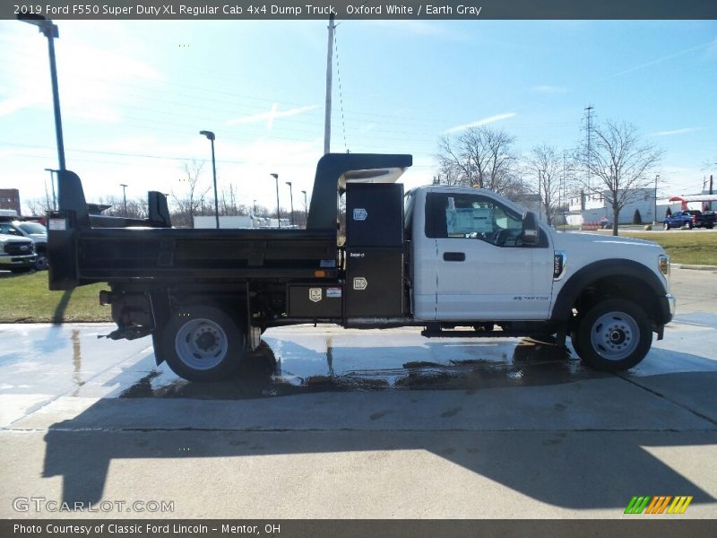 Oxford White / Earth Gray 2019 Ford F550 Super Duty XL Regular Cab 4x4 Dump Truck