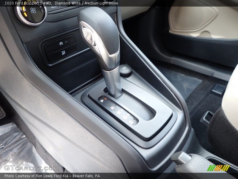 Diamond White / Medium Light Stone 2020 Ford EcoSport S 4WD