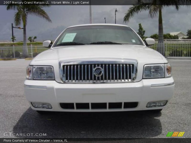Vibrant White / Light Camel 2007 Mercury Grand Marquis LS