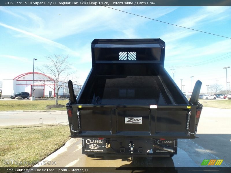 Oxford White / Earth Gray 2019 Ford F550 Super Duty XL Regular Cab 4x4 Dump Truck