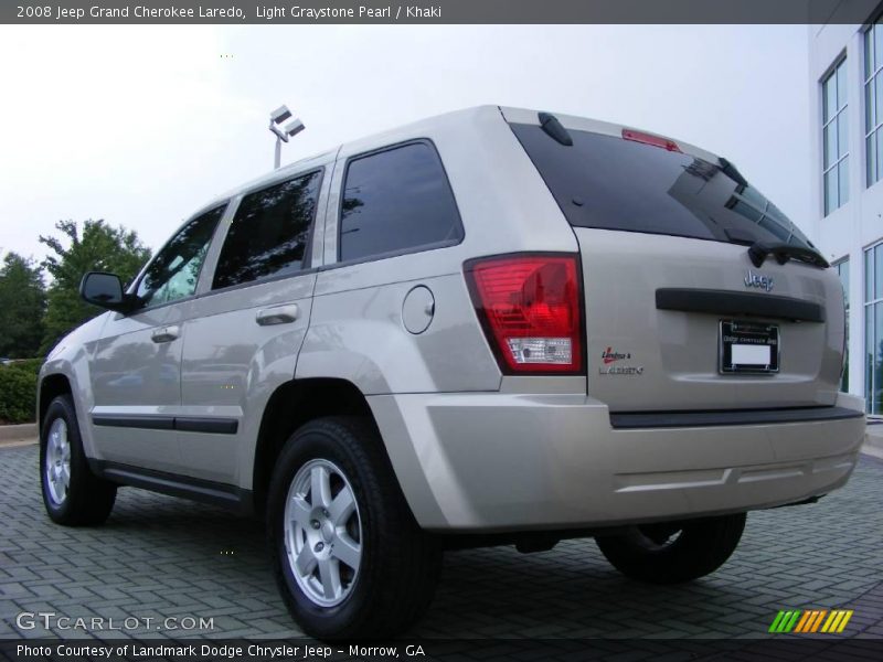 Light Graystone Pearl / Khaki 2008 Jeep Grand Cherokee Laredo