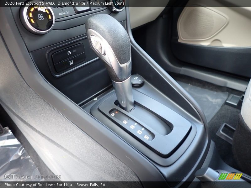 Diamond White / Medium Light Stone 2020 Ford EcoSport S 4WD