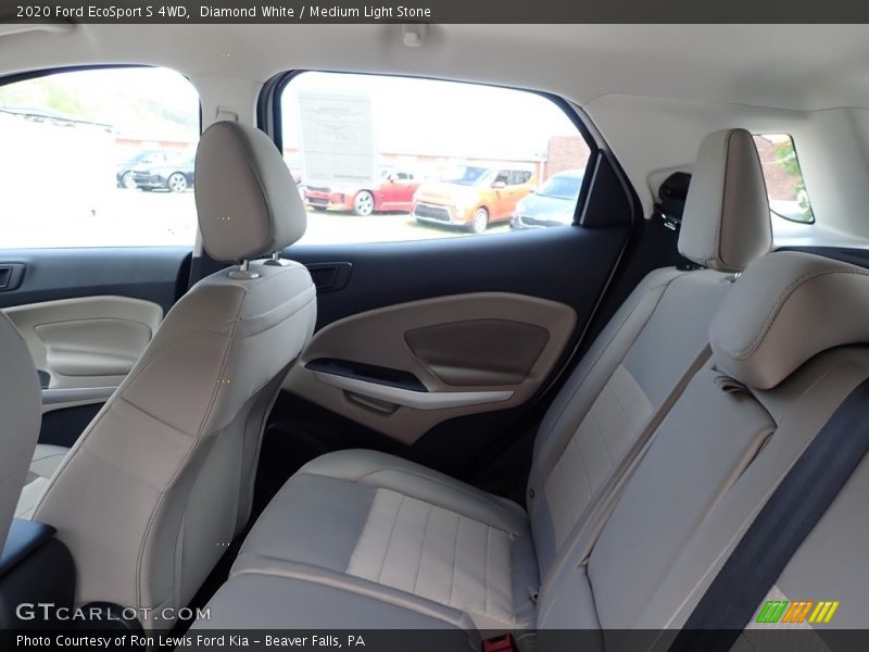 Diamond White / Medium Light Stone 2020 Ford EcoSport S 4WD