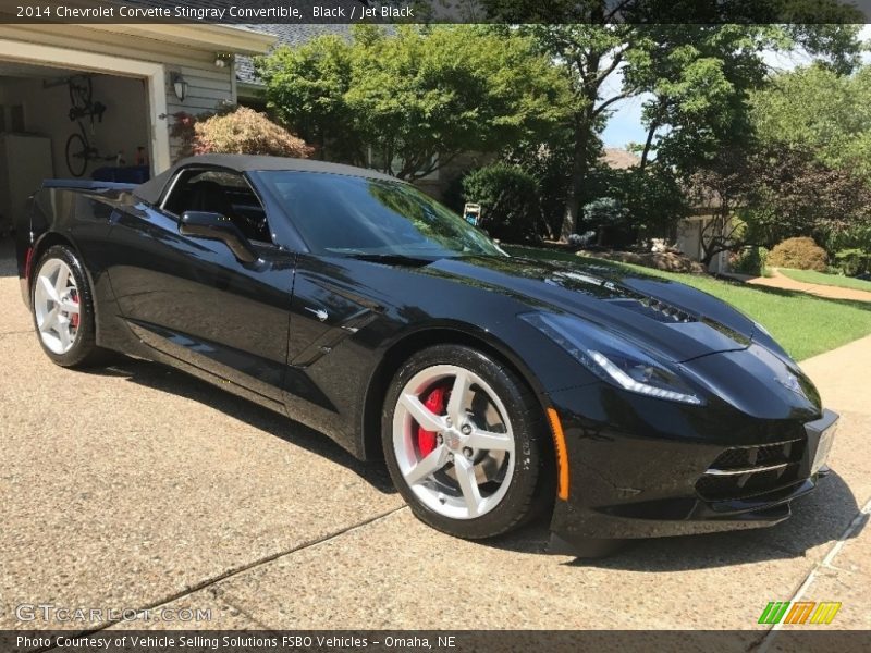 Black / Jet Black 2014 Chevrolet Corvette Stingray Convertible