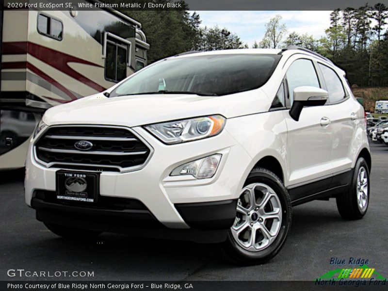 White Platinum Metallic / Ebony Black 2020 Ford EcoSport SE