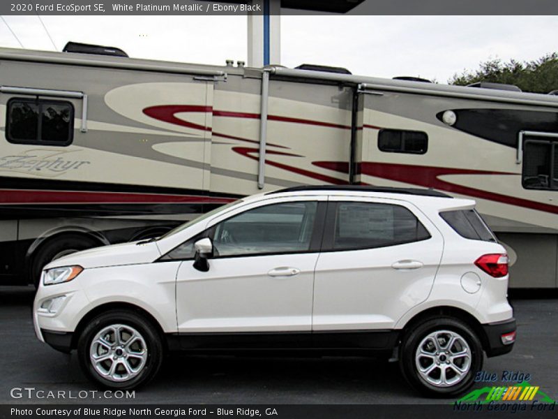 White Platinum Metallic / Ebony Black 2020 Ford EcoSport SE