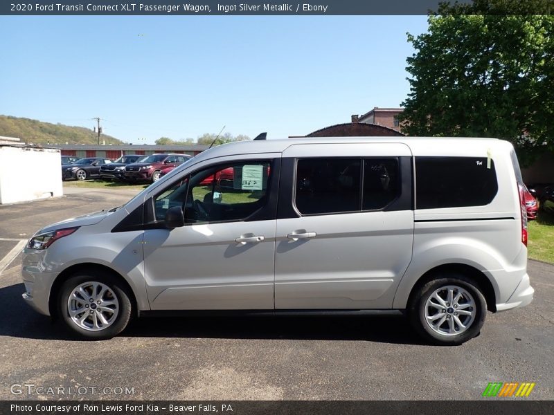 Ingot Silver Metallic / Ebony 2020 Ford Transit Connect XLT Passenger Wagon