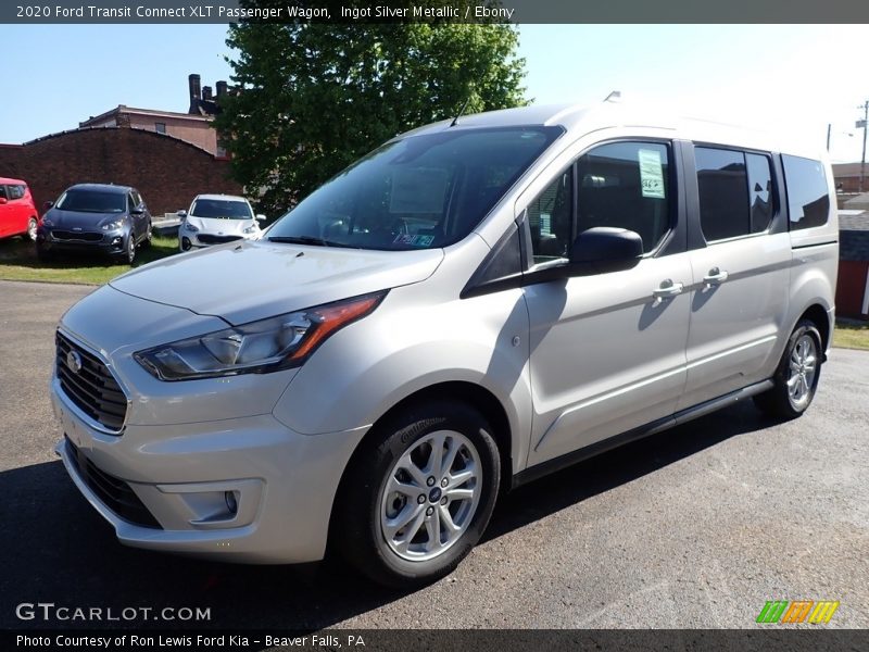 Ingot Silver Metallic / Ebony 2020 Ford Transit Connect XLT Passenger Wagon