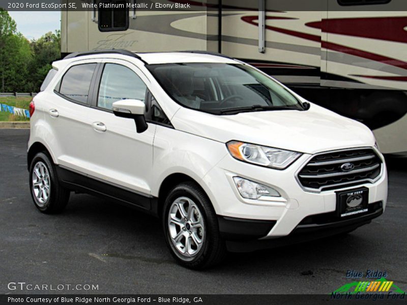 White Platinum Metallic / Ebony Black 2020 Ford EcoSport SE