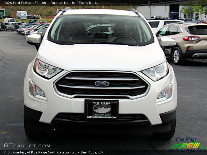 White Platinum Metallic / Ebony Black 2020 Ford EcoSport SE