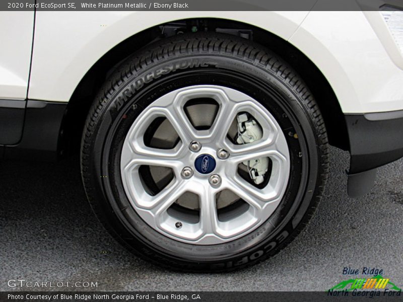 White Platinum Metallic / Ebony Black 2020 Ford EcoSport SE