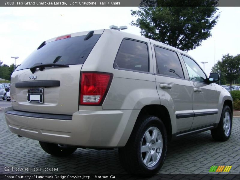 Light Graystone Pearl / Khaki 2008 Jeep Grand Cherokee Laredo