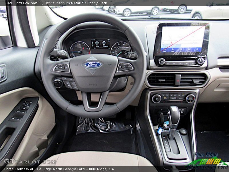 White Platinum Metallic / Ebony Black 2020 Ford EcoSport SE