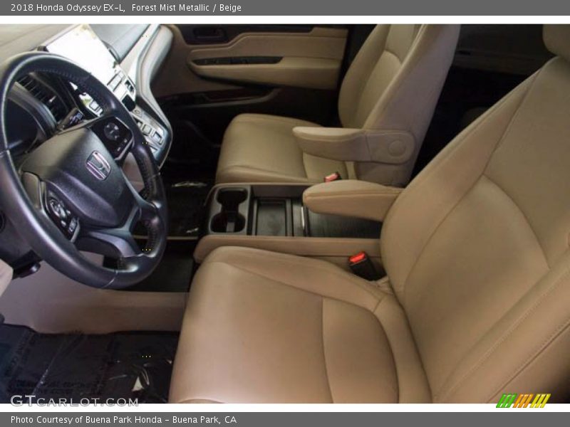 Forest Mist Metallic / Beige 2018 Honda Odyssey EX-L