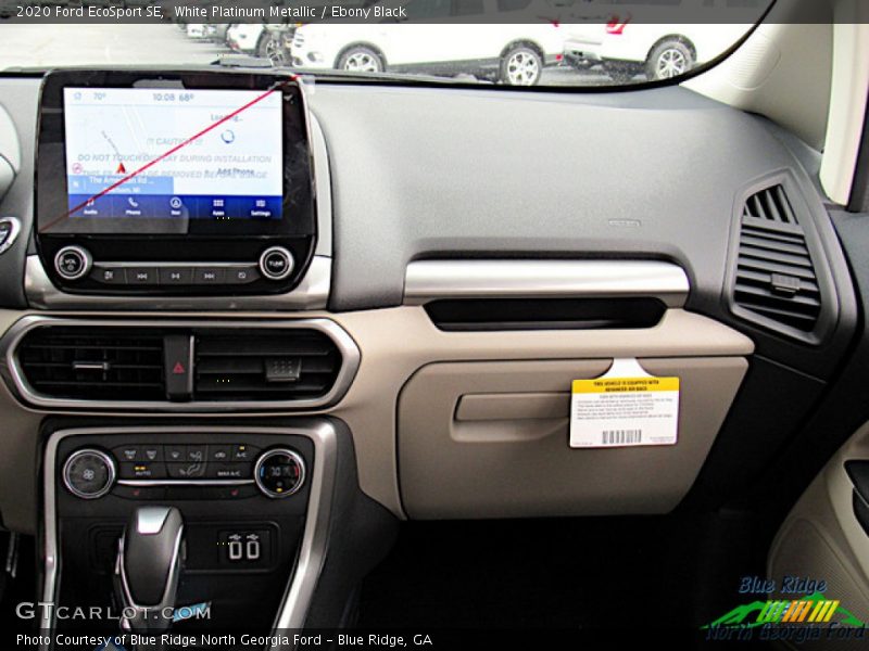 White Platinum Metallic / Ebony Black 2020 Ford EcoSport SE