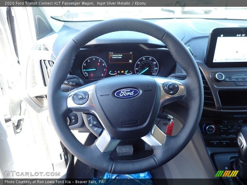 Ingot Silver Metallic / Ebony 2020 Ford Transit Connect XLT Passenger Wagon