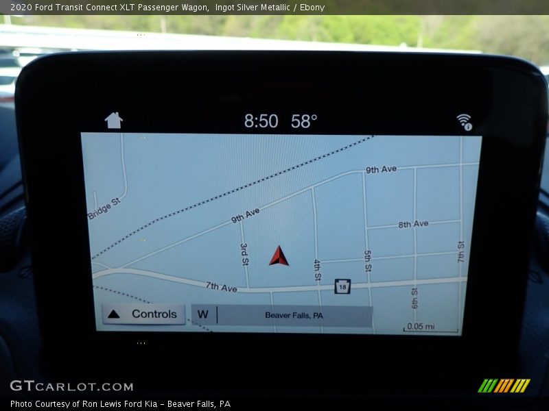 Ingot Silver Metallic / Ebony 2020 Ford Transit Connect XLT Passenger Wagon