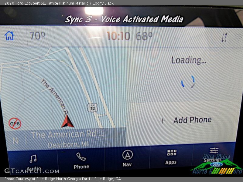 White Platinum Metallic / Ebony Black 2020 Ford EcoSport SE