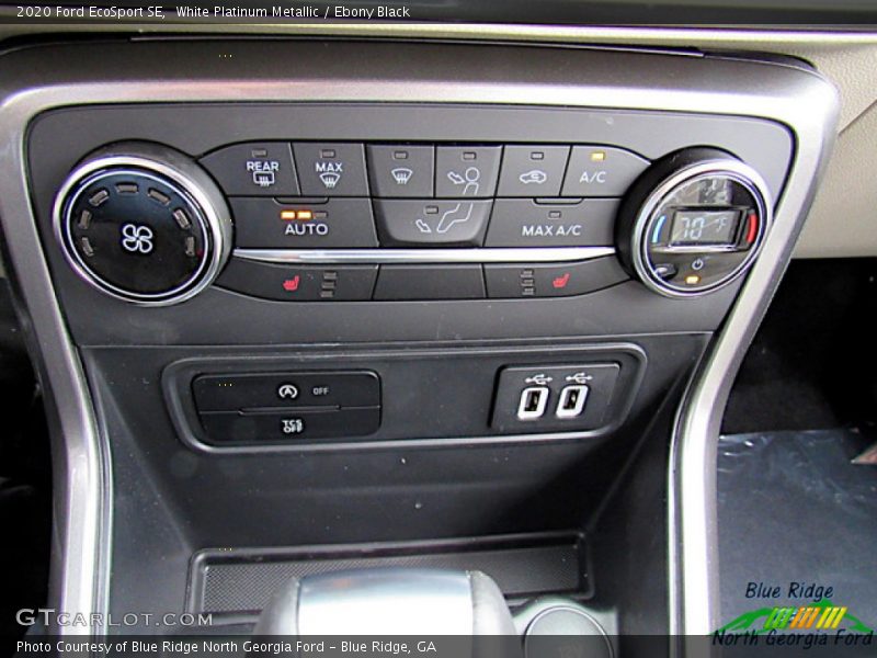 White Platinum Metallic / Ebony Black 2020 Ford EcoSport SE