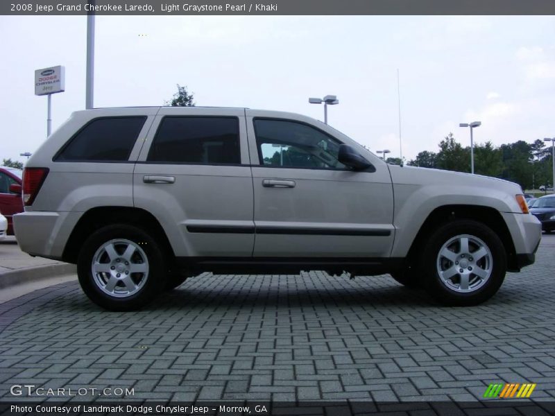 Light Graystone Pearl / Khaki 2008 Jeep Grand Cherokee Laredo