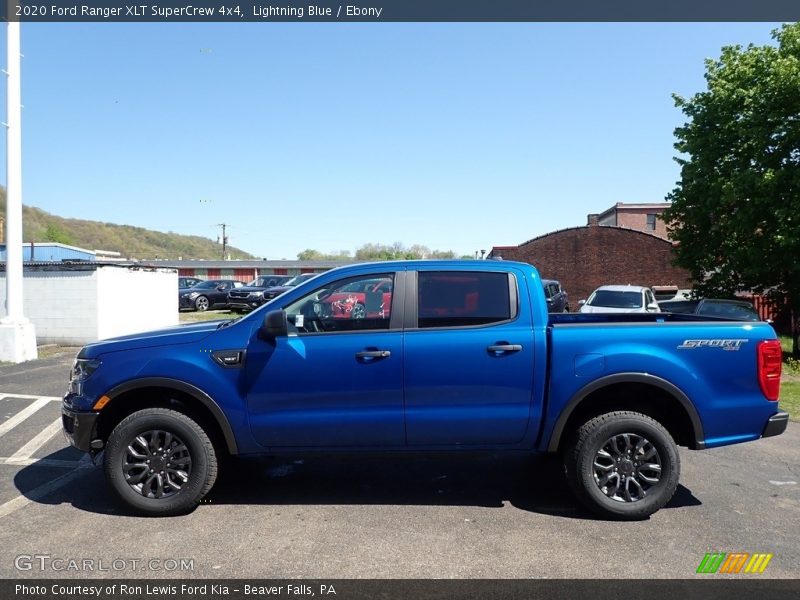 Lightning Blue / Ebony 2020 Ford Ranger XLT SuperCrew 4x4