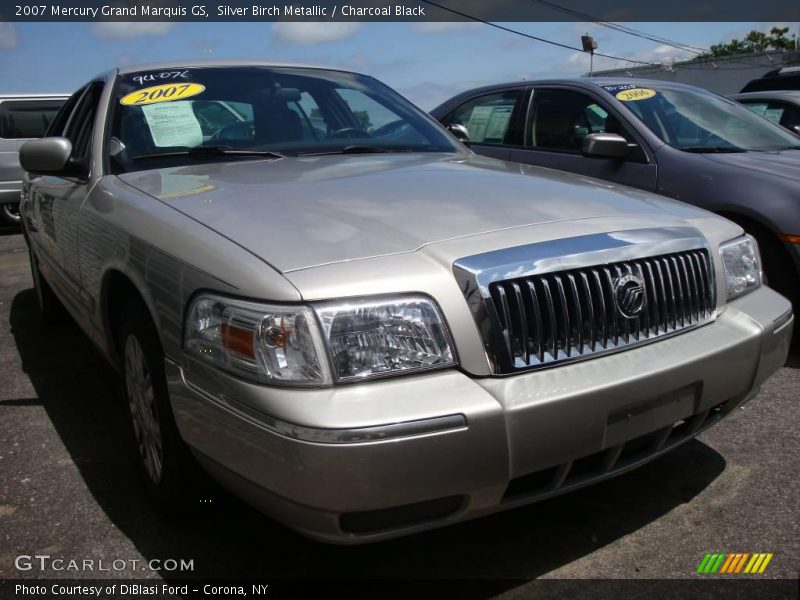 Silver Birch Metallic / Charcoal Black 2007 Mercury Grand Marquis GS