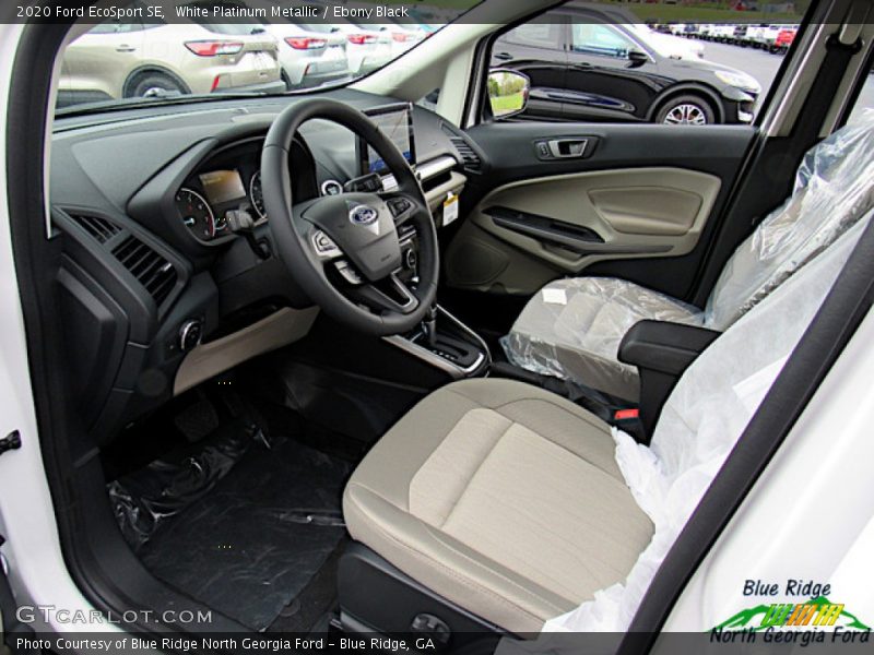 White Platinum Metallic / Ebony Black 2020 Ford EcoSport SE