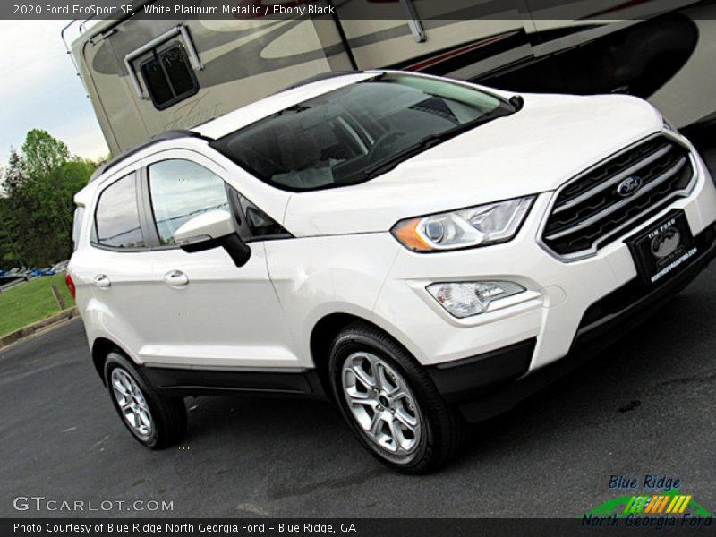 White Platinum Metallic / Ebony Black 2020 Ford EcoSport SE