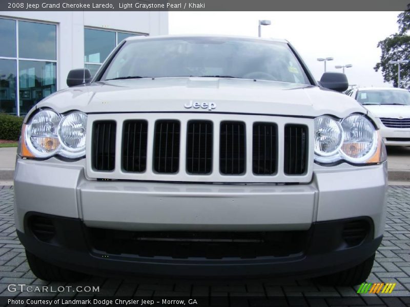 Light Graystone Pearl / Khaki 2008 Jeep Grand Cherokee Laredo