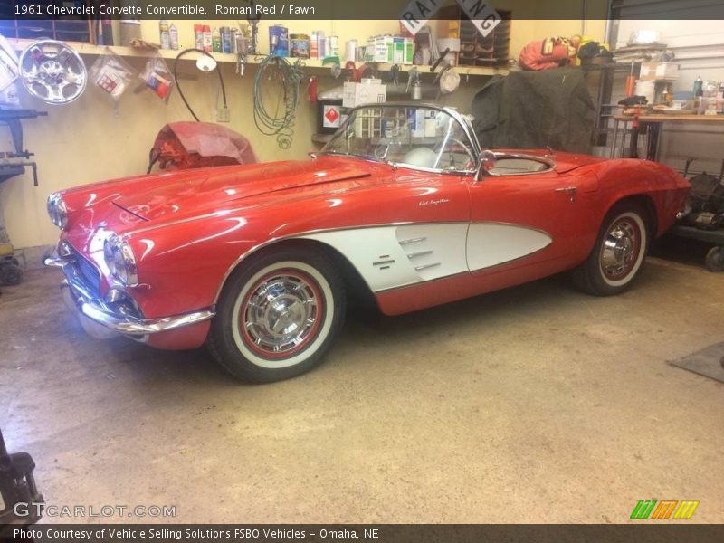 Front 3/4 View of 1961 Corvette Convertible