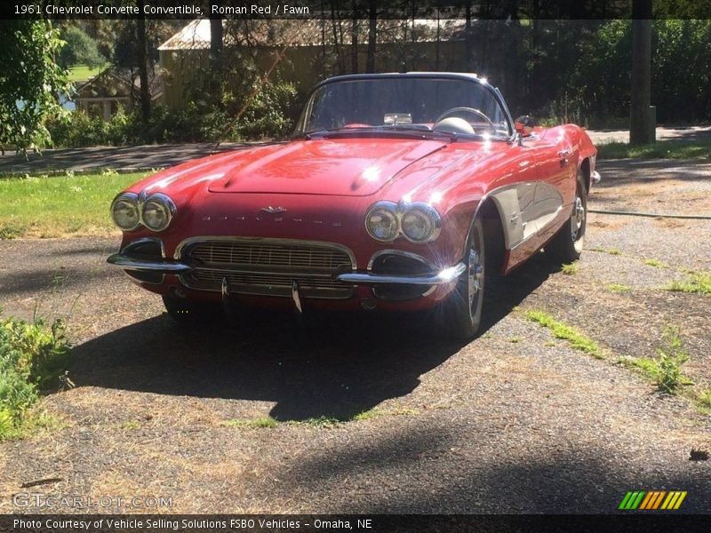 Roman Red / Fawn 1961 Chevrolet Corvette Convertible