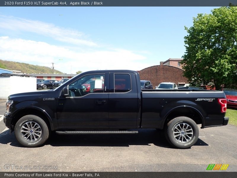 Agate Black / Black 2020 Ford F150 XLT SuperCab 4x4