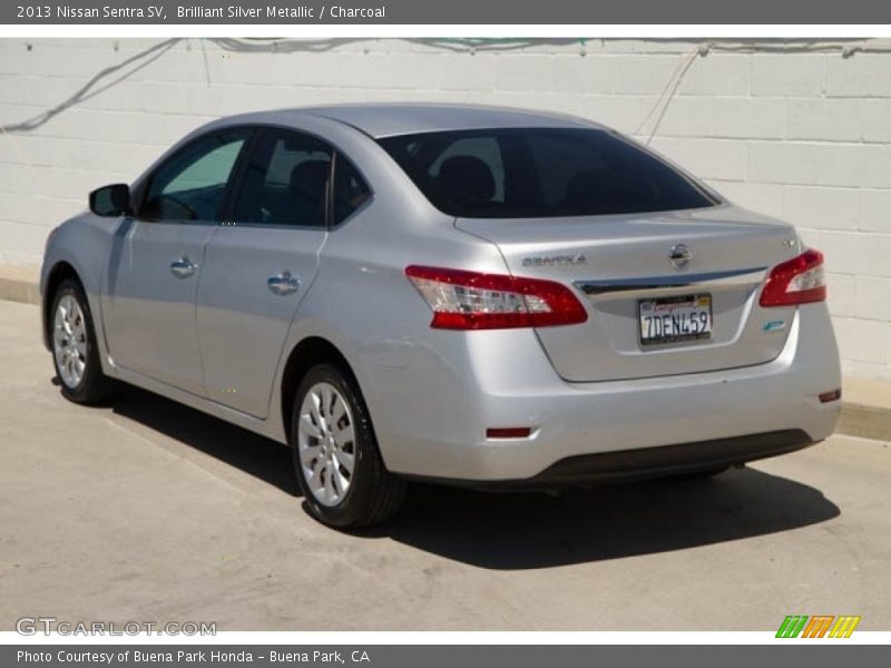 Brilliant Silver Metallic / Charcoal 2013 Nissan Sentra SV