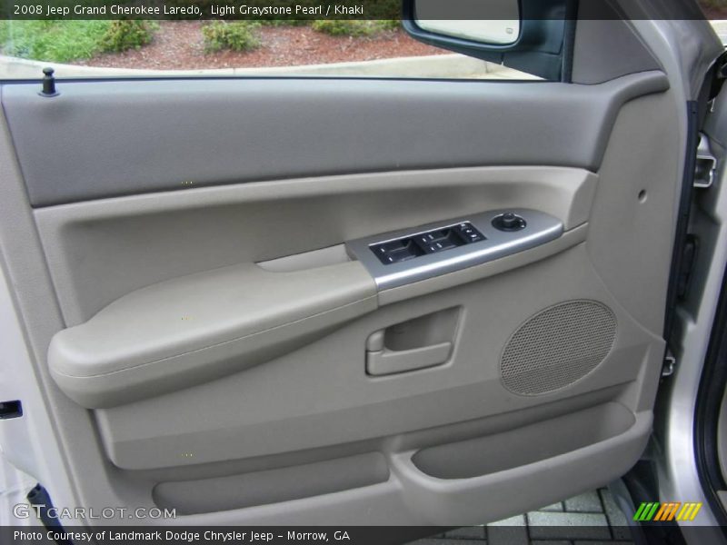 Light Graystone Pearl / Khaki 2008 Jeep Grand Cherokee Laredo