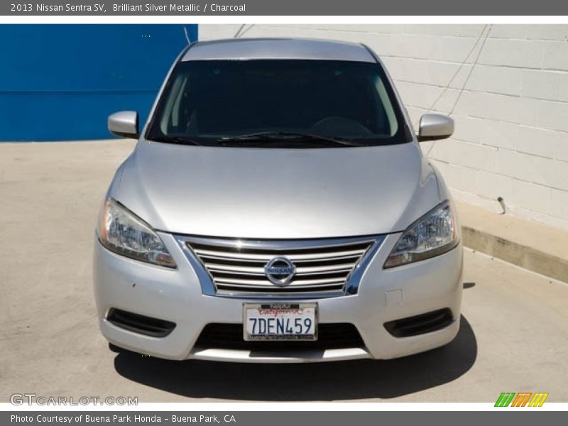 Brilliant Silver Metallic / Charcoal 2013 Nissan Sentra SV