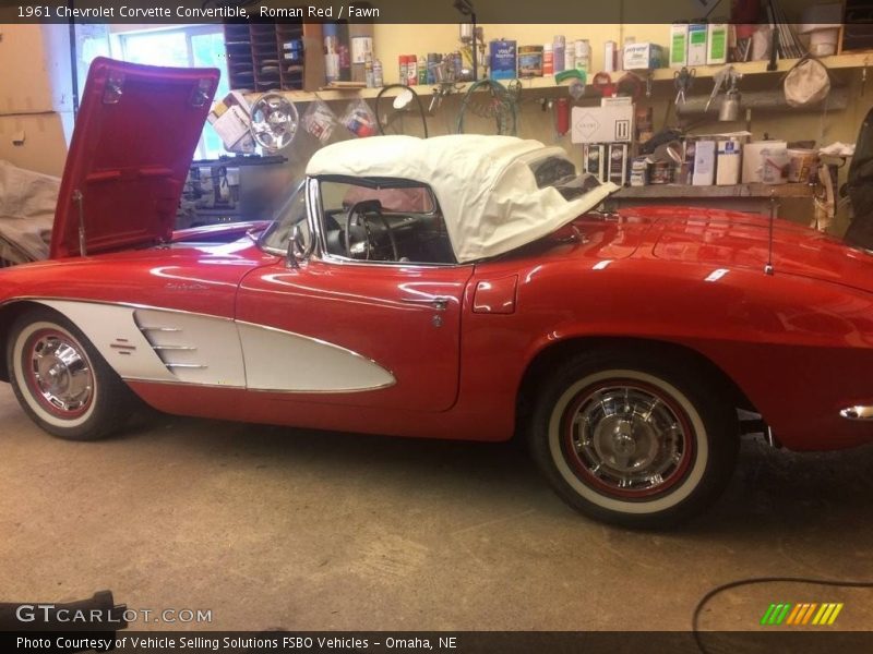 Roman Red / Fawn 1961 Chevrolet Corvette Convertible