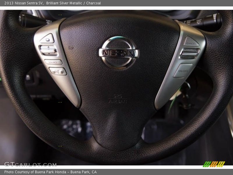 Brilliant Silver Metallic / Charcoal 2013 Nissan Sentra SV