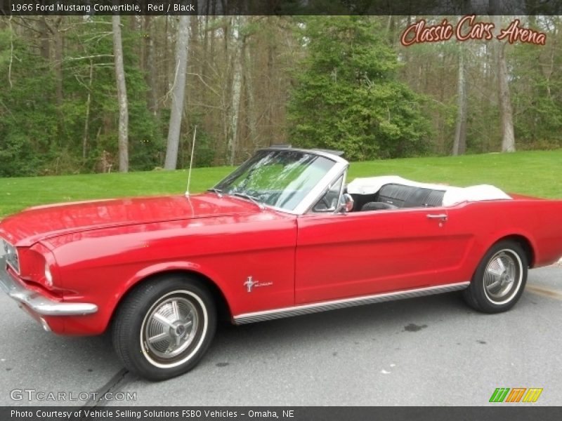 Red / Black 1966 Ford Mustang Convertible