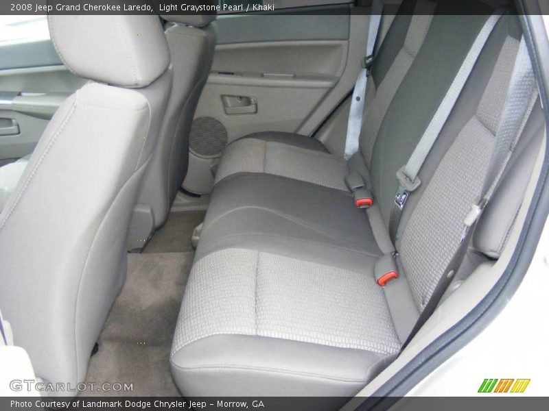 Light Graystone Pearl / Khaki 2008 Jeep Grand Cherokee Laredo