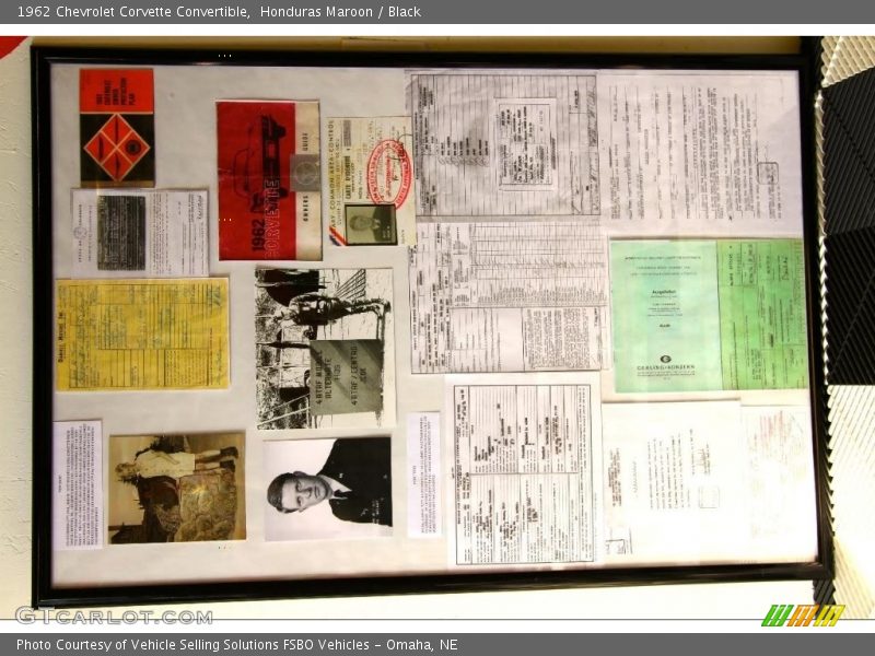 Honduras Maroon / Black 1962 Chevrolet Corvette Convertible