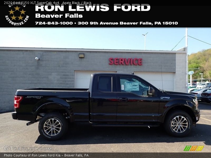 Agate Black / Black 2020 Ford F150 XLT SuperCab 4x4